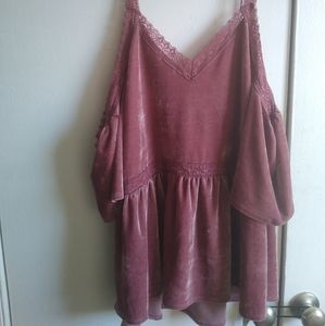 Crushed velvet Top